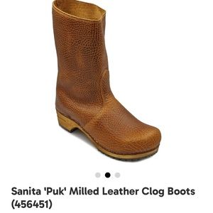 Sanita Leather Clog boots. Black. Size 36